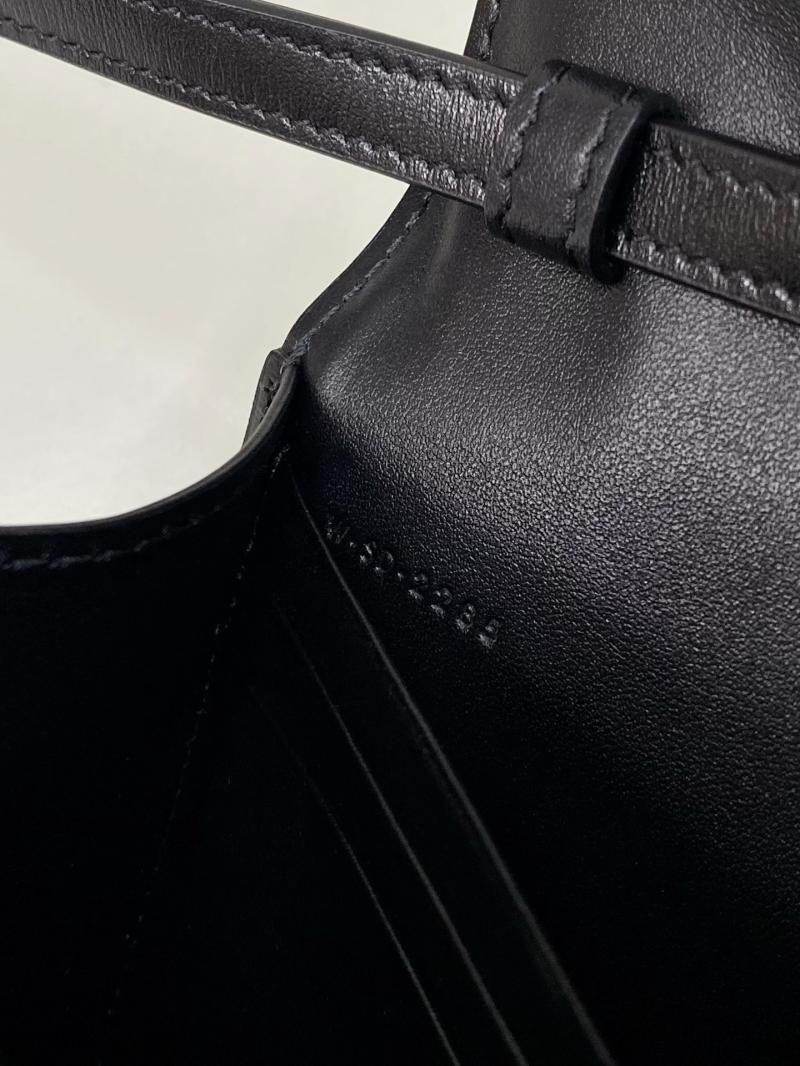 Celine Duo Wallet On Strap Black C35501