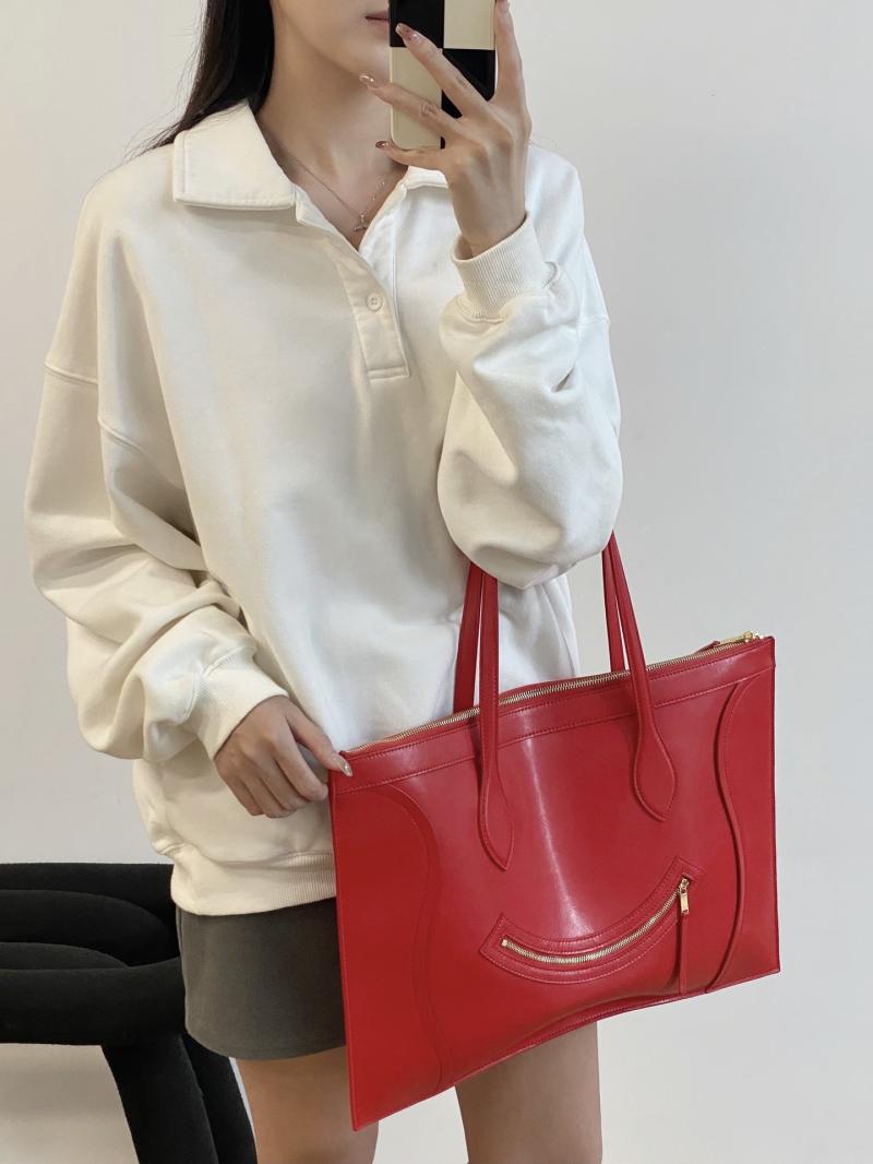 Celine Flat Cabas New Luggage Red C35501