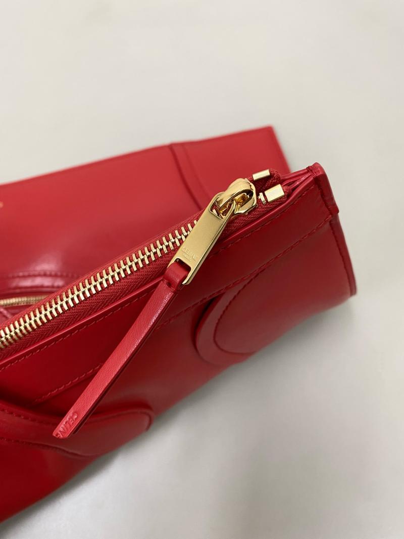 Celine Flat Cabas New Luggage Red C35501
