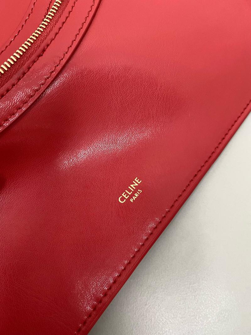 Celine Flat Cabas New Luggage Red C35501