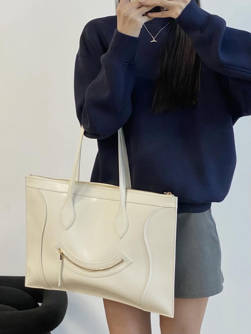 Celine Flat Cabas New Luggage White C35501