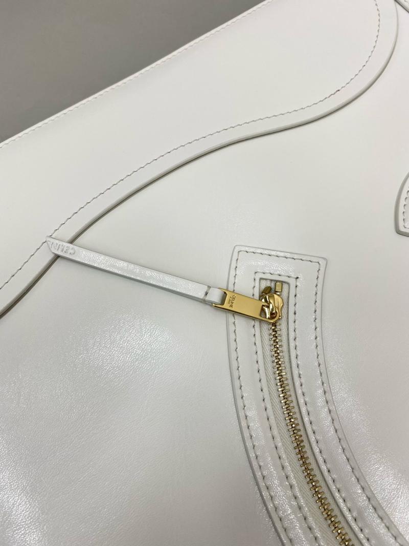 Celine Flat Cabas New Luggage White C35501