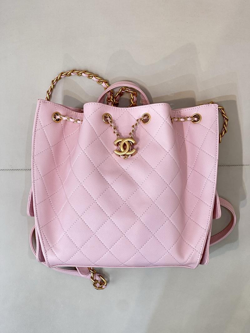 Chanel 25 Medium Backpack Pink AS5600