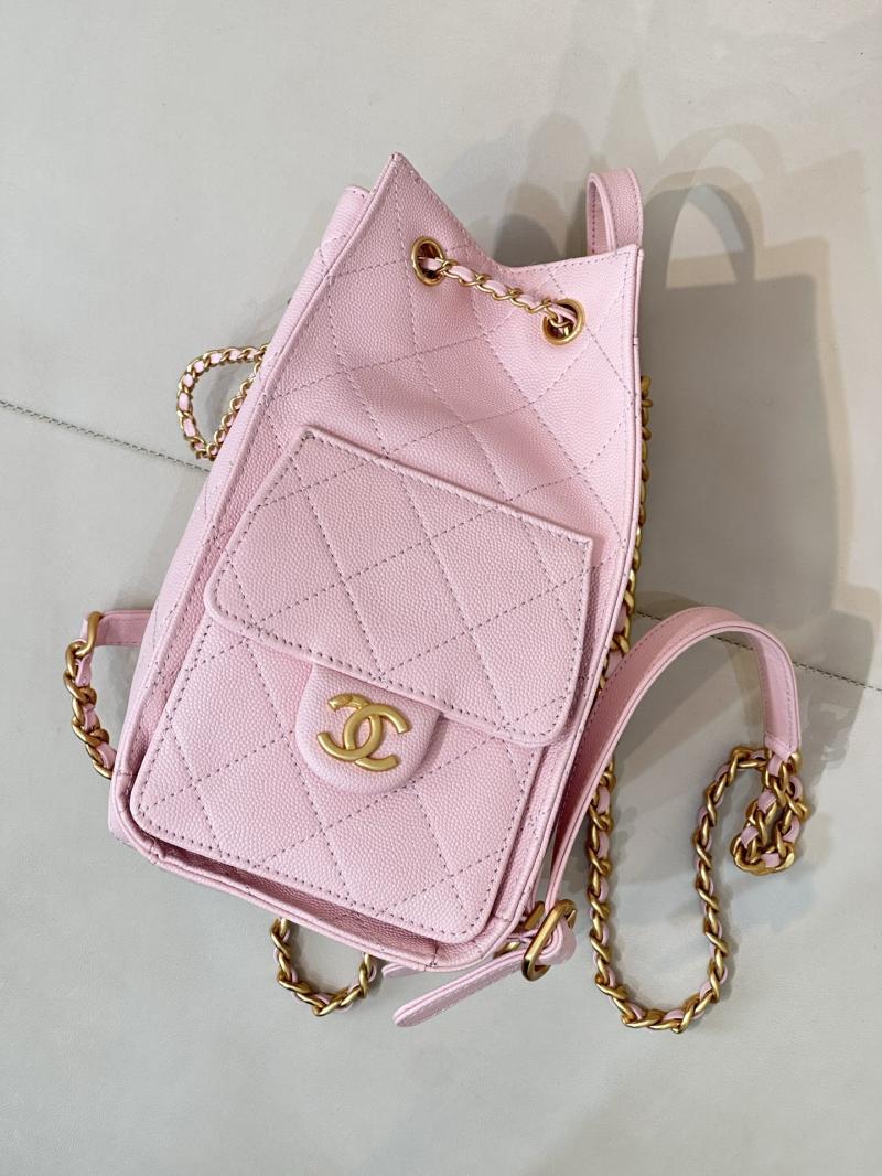 Chanel 25 Medium Backpack Pink AS5600
