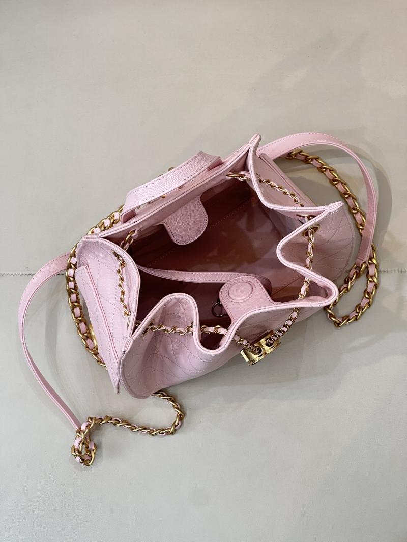 Chanel 25 Medium Backpack Pink AS5600
