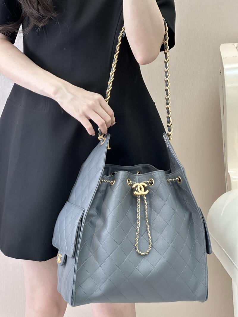 Chanel 25 Medium Handbag Dark Grey AS5311