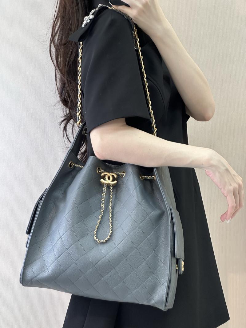 Chanel 25 Medium Handbag Dark Grey AS5311