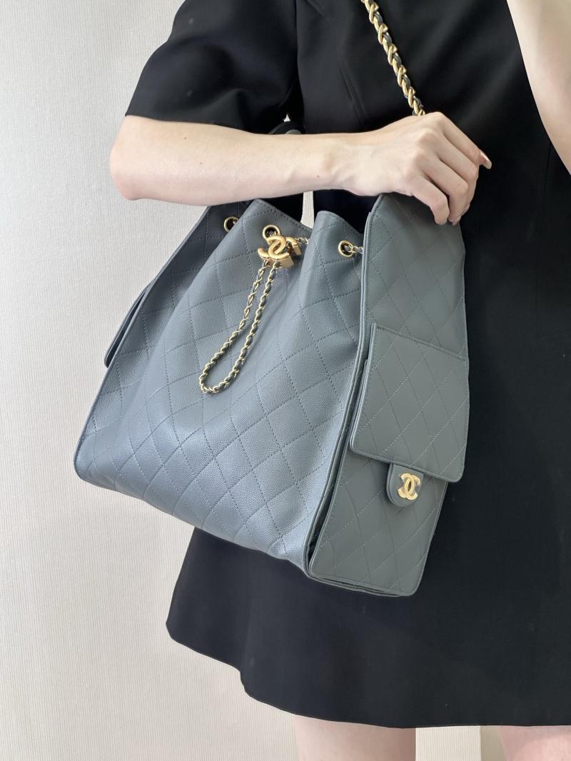 Chanel 25 Medium Handbag Dark Grey AS5311