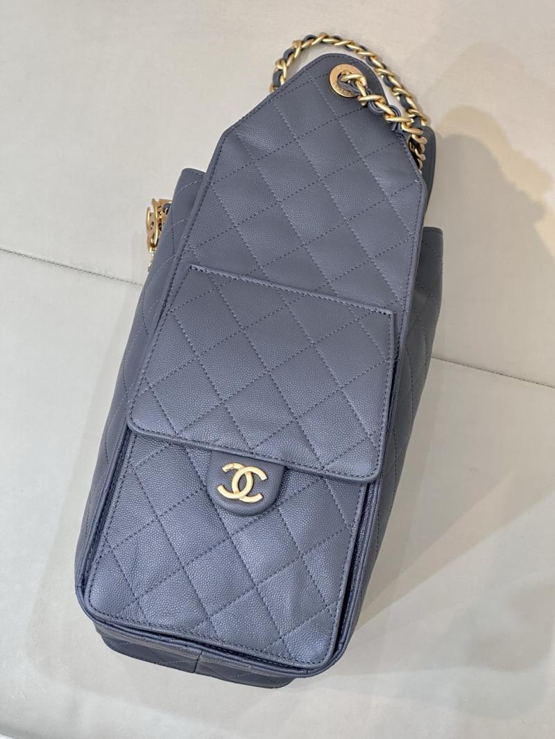 Chanel 25 Medium Handbag Dark Grey AS5311
