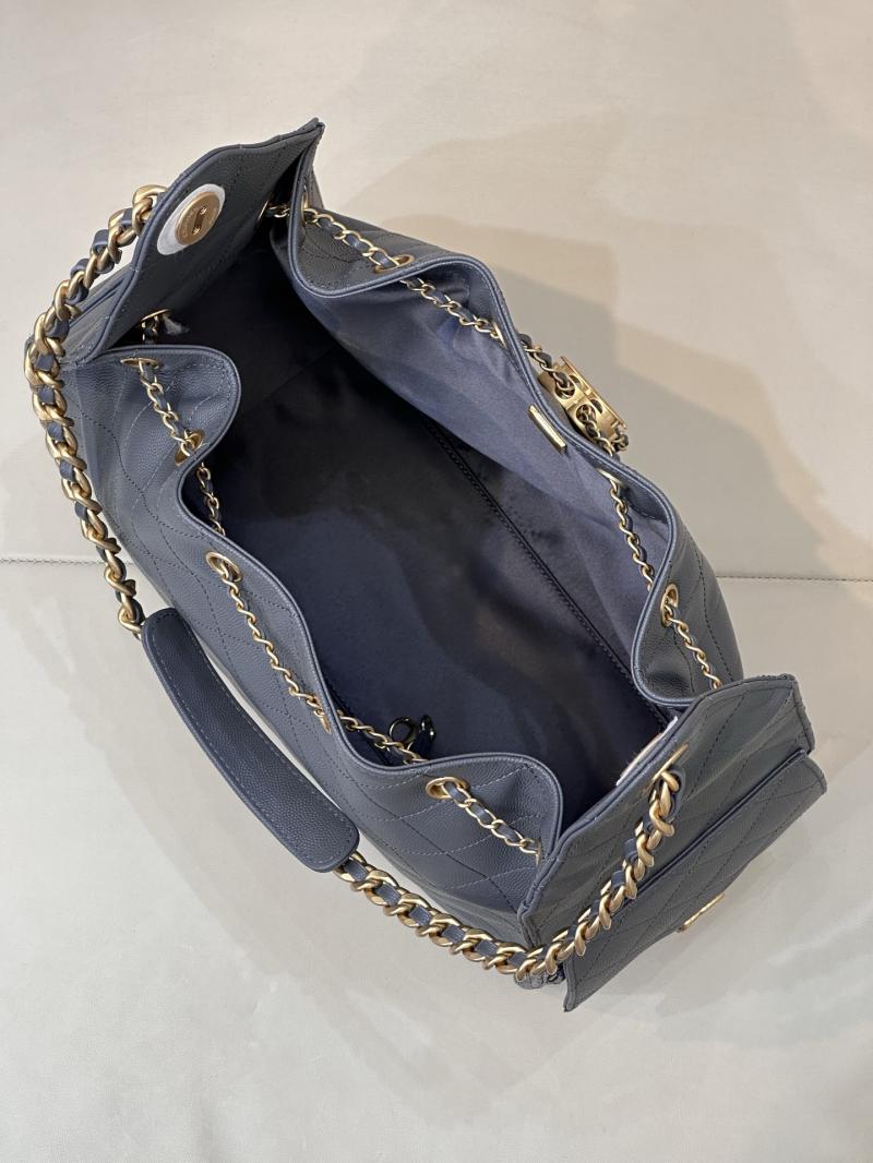 Chanel 25 Medium Handbag Dark Grey AS5311