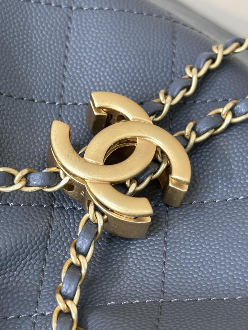 Chanel 25 Medium Handbag Dark Grey AS5311