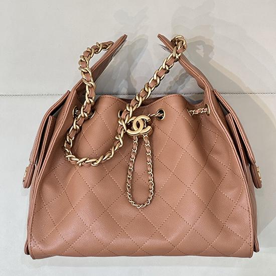 Chanel 25 Small Handbag Camel AS5293
