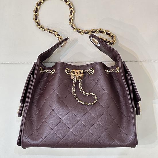 Chanel 25 Small Handbag Coffee AS5293