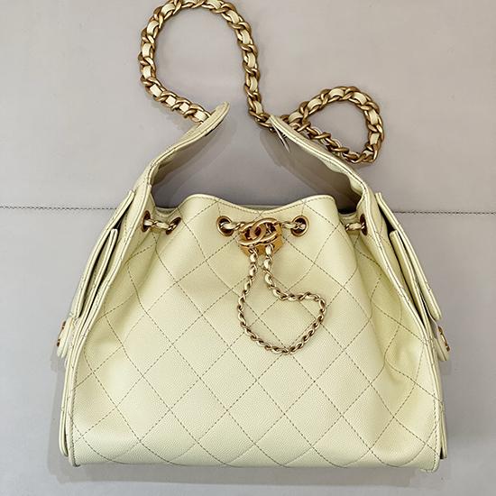 Chanel 25 Small Handbag Yellow AS5293