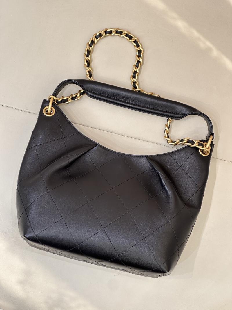 Chanel Calfskin Hobo Bag Black AS5970