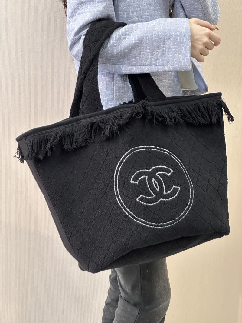 Chanel Cotton Tote Bag Black AAB018