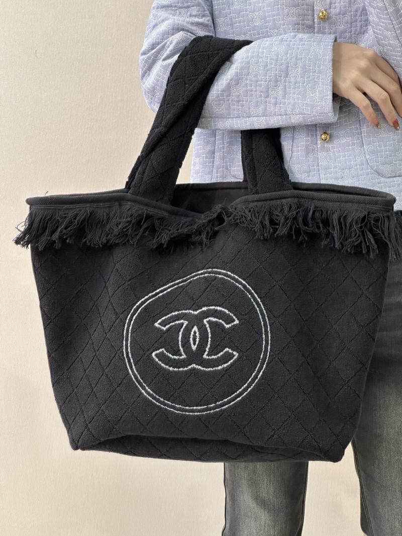 Chanel Cotton Tote Bag Black AAB018