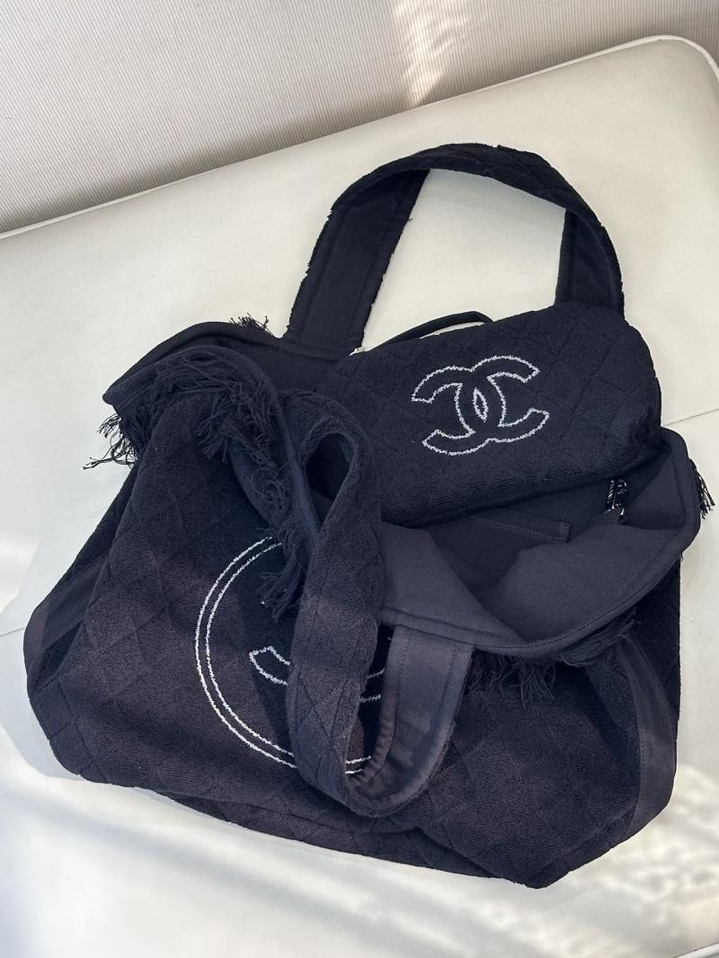Chanel Cotton Tote Bag Black AAB018