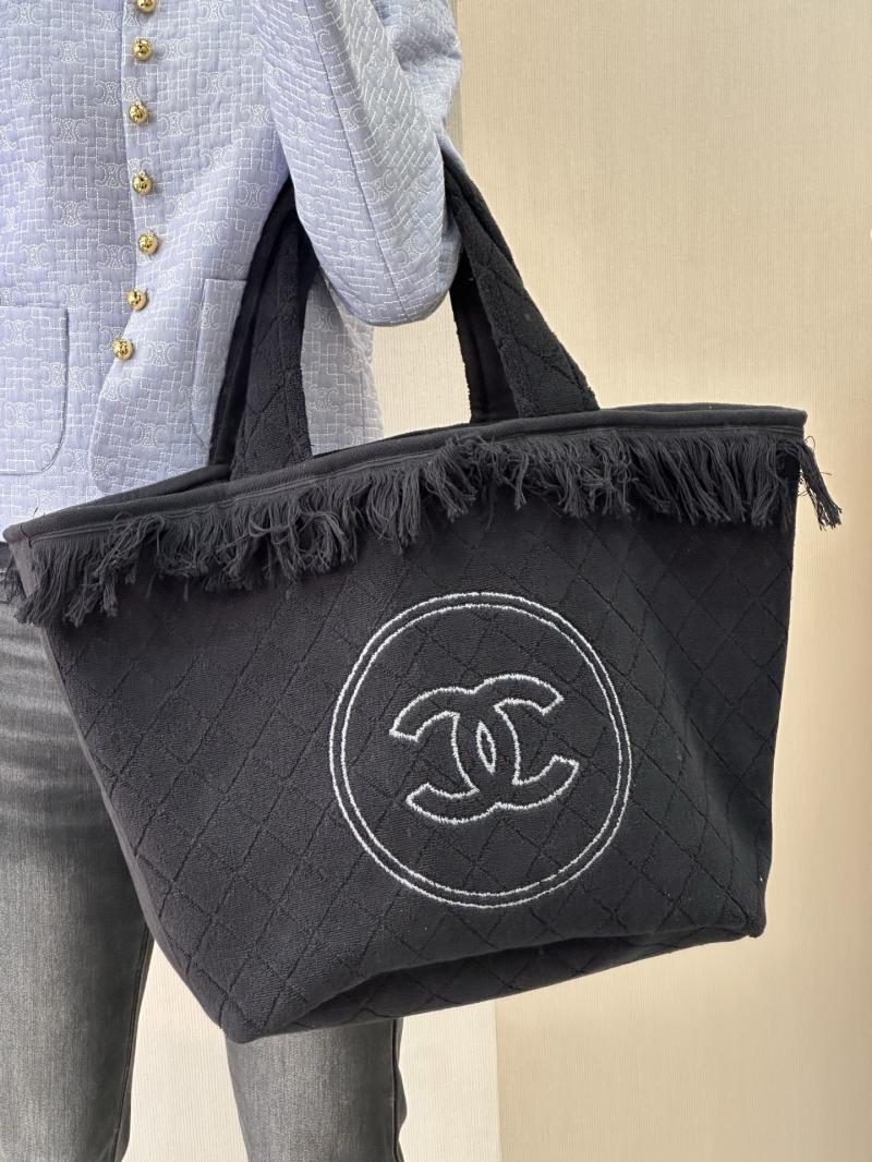 Chanel Cotton Tote Bag Black AAB018