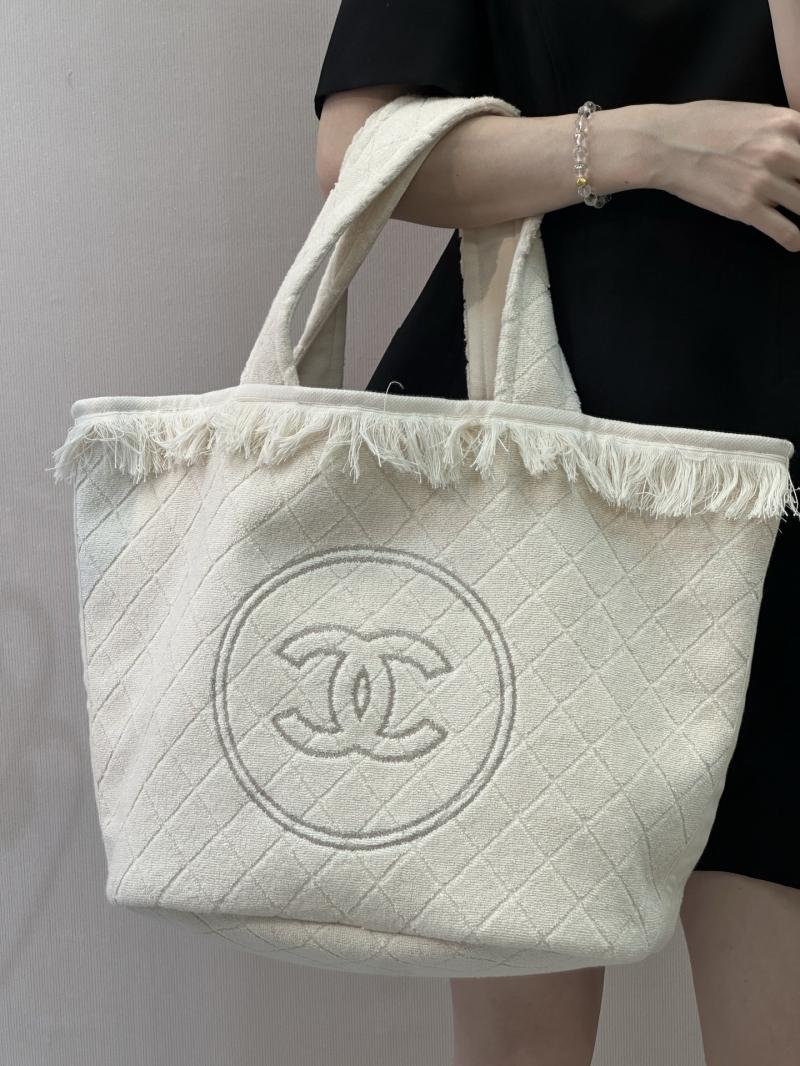 Chanel Cotton Tote Bag Cream AAB018