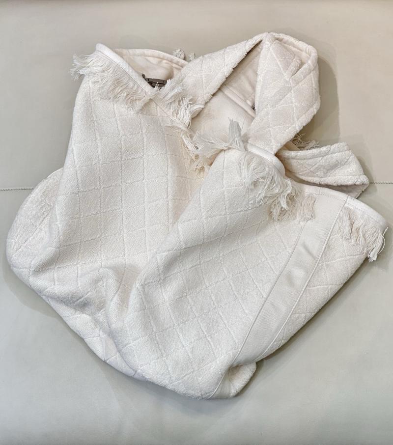 Chanel Cotton Tote Bag Cream AAB018