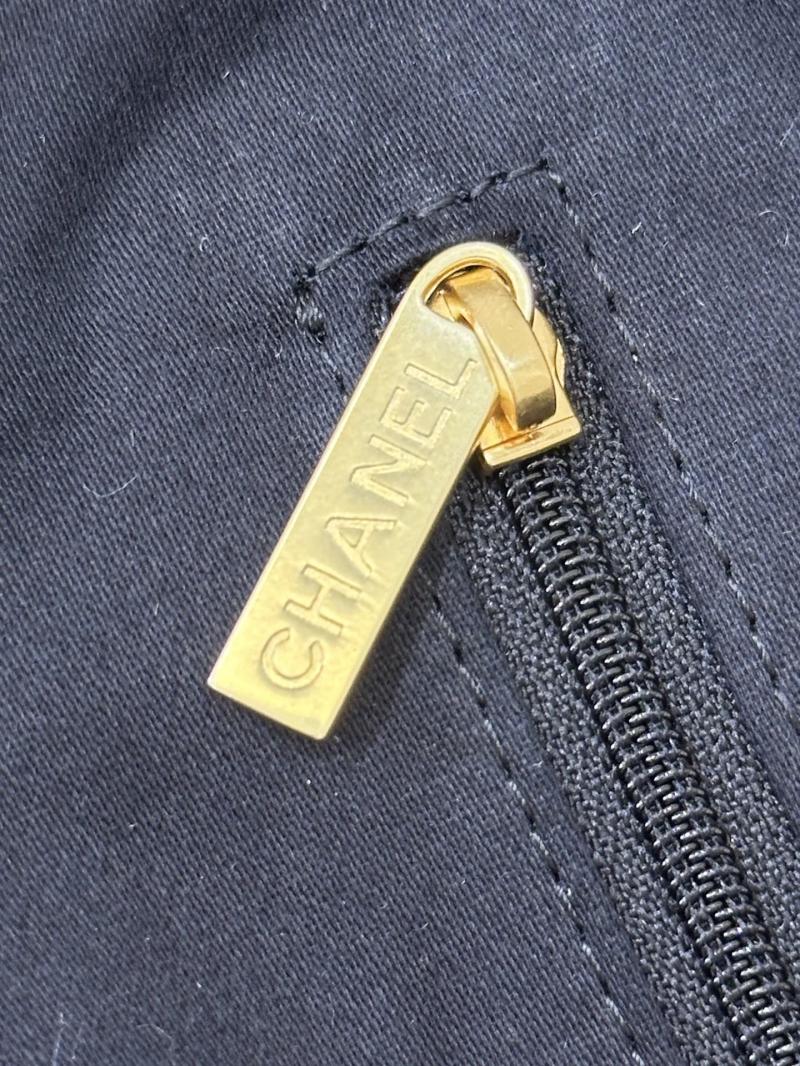 Chanel Denim Shopping Bag Black AS5740