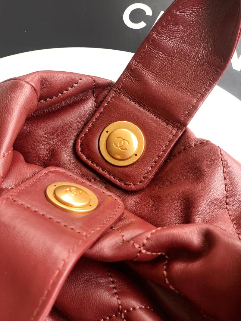 Chanel Lambskin Bow bag Burgundy AS5851