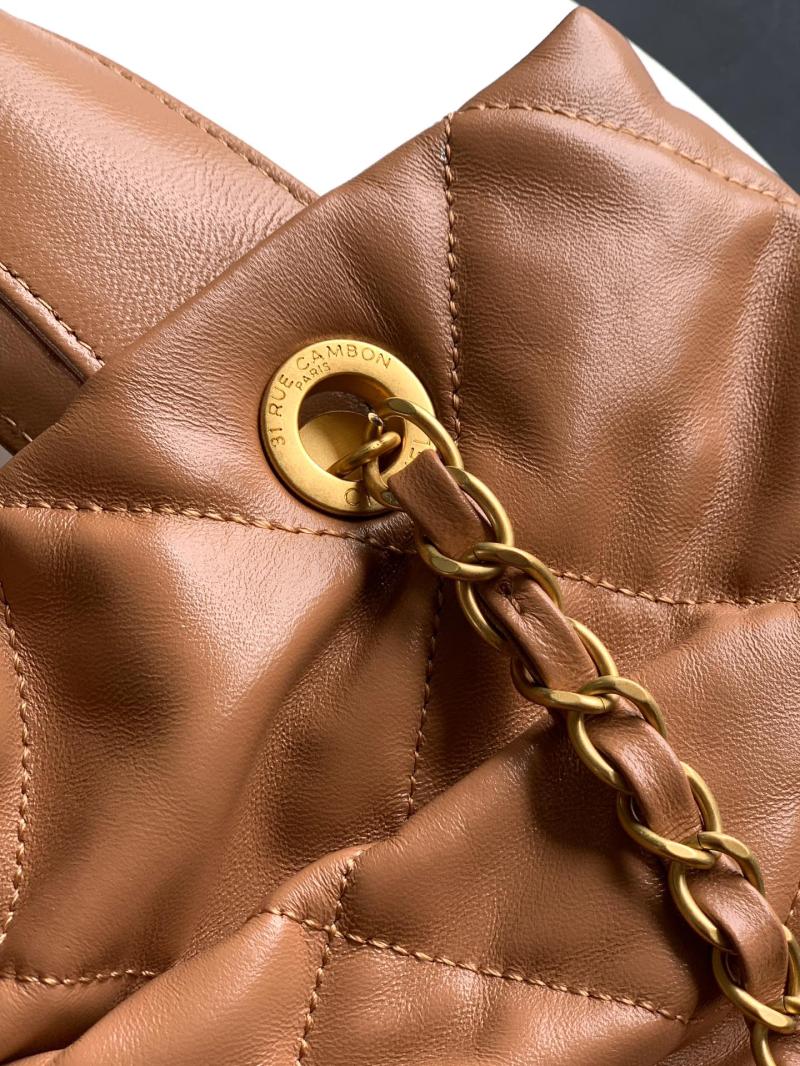 Chanel Lambskin Bow bag Camel AS5851