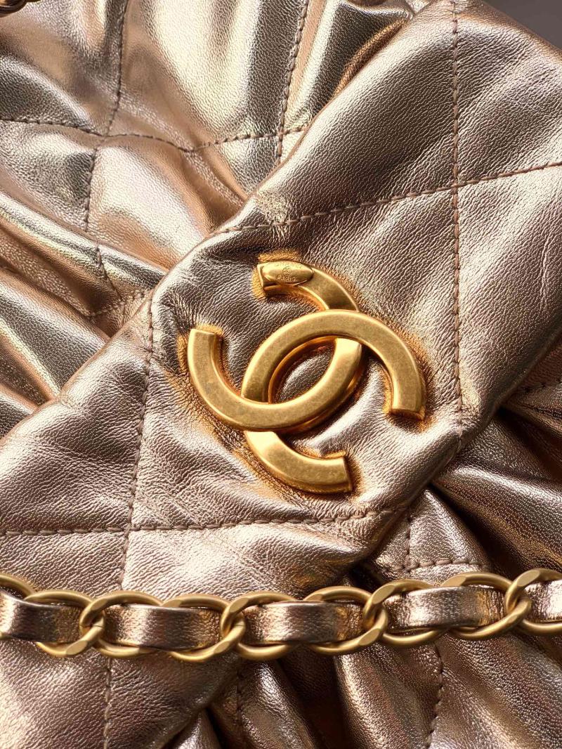 Chanel Lambskin Bow bag Gold AS5851