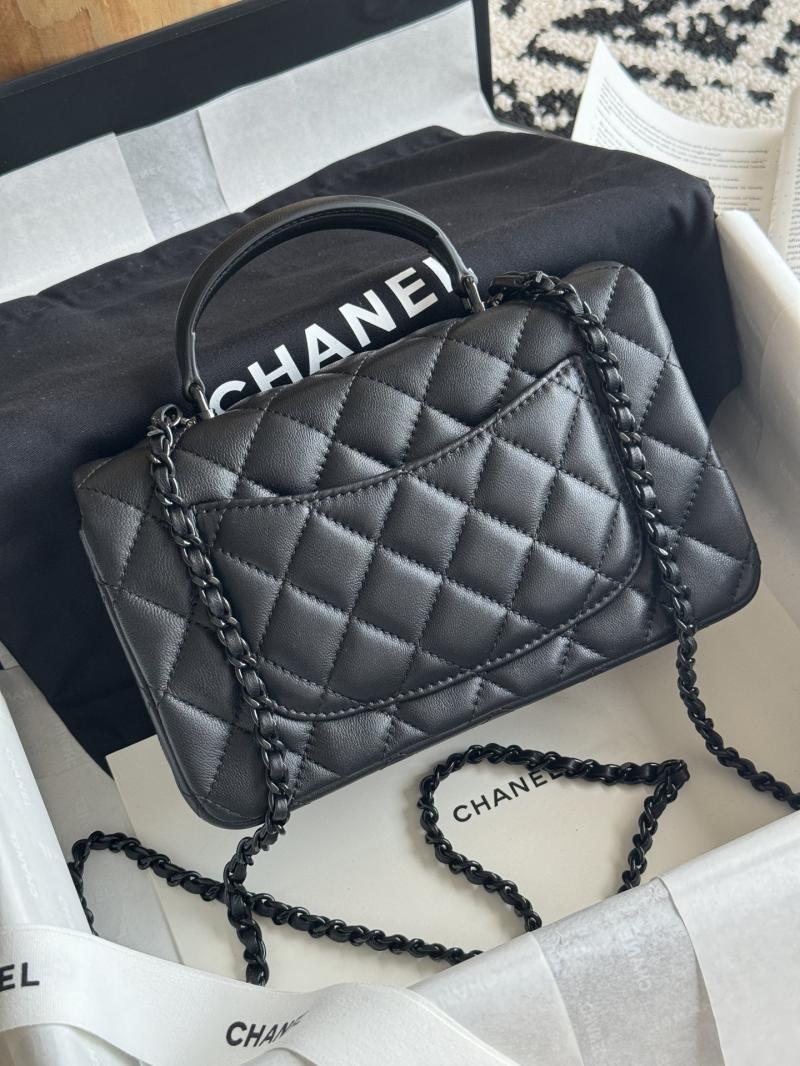 Chanel Lambskin Mini Flap Bag AS2431 Black