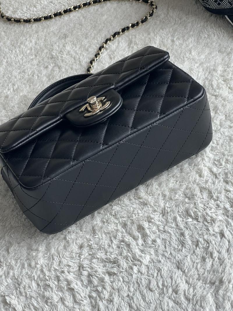 Chanel Lambskin Mini Flap Bag Black AS2431