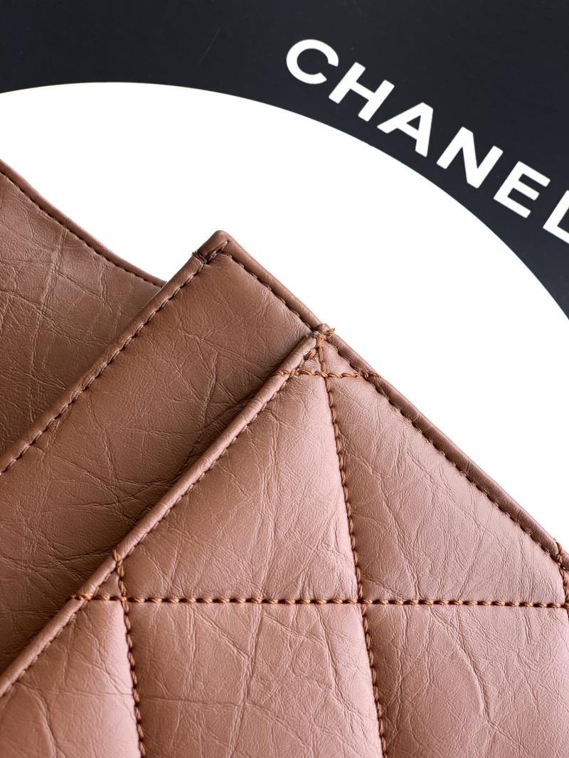 Chanel Large Clutch Brown AS2511