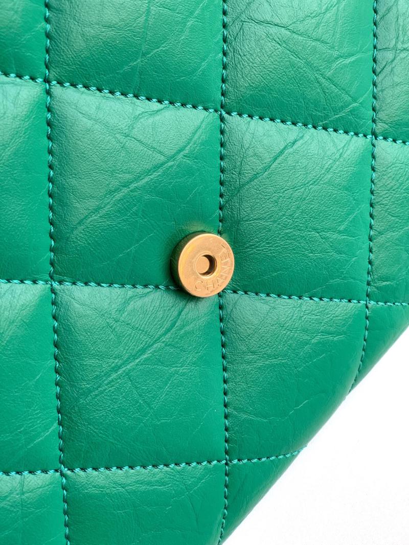 Chanel Large Clutch Green AS2511