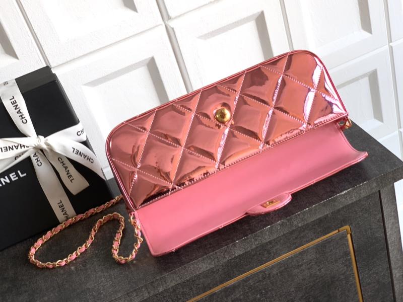 Chanel Large Flap Bag With Top Handle Pink AS5807