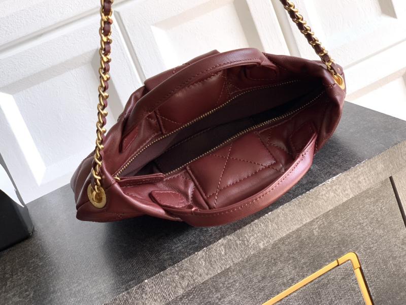 Chanel Mini Bow Bag Burgundy AS5849