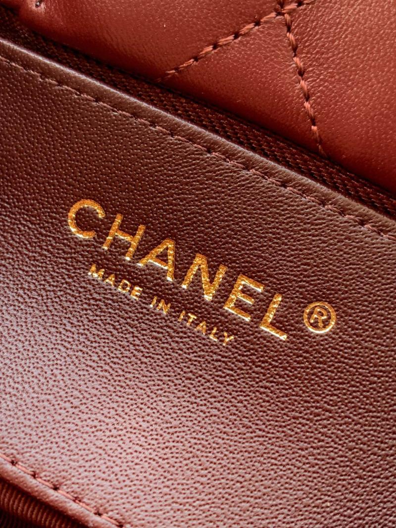 Chanel Mini Bow Bag Burgundy AS5849