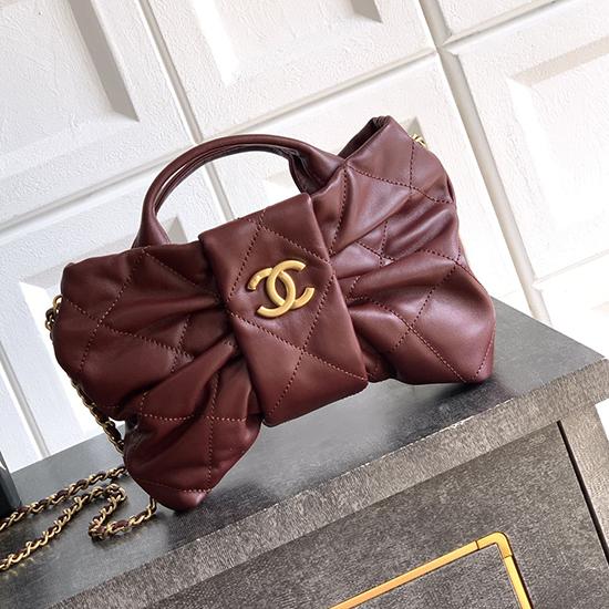 Chanel Mini Bow Bag Burgundy AS5849  Chanel Mini Bow Bag Burgundy AS5849
