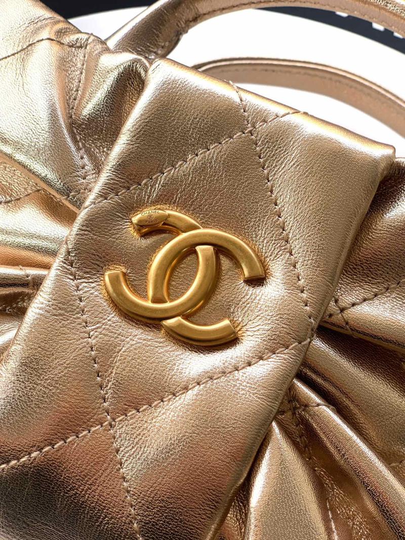 Chanel Mini Bow Bag Gold AS5849