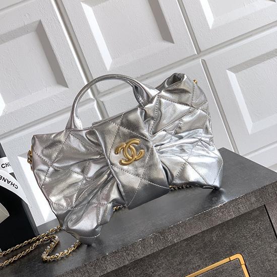 Chanel Mini Bow Bag Silver AS5849  Chanel Mini Bow Bag Silver AS5849