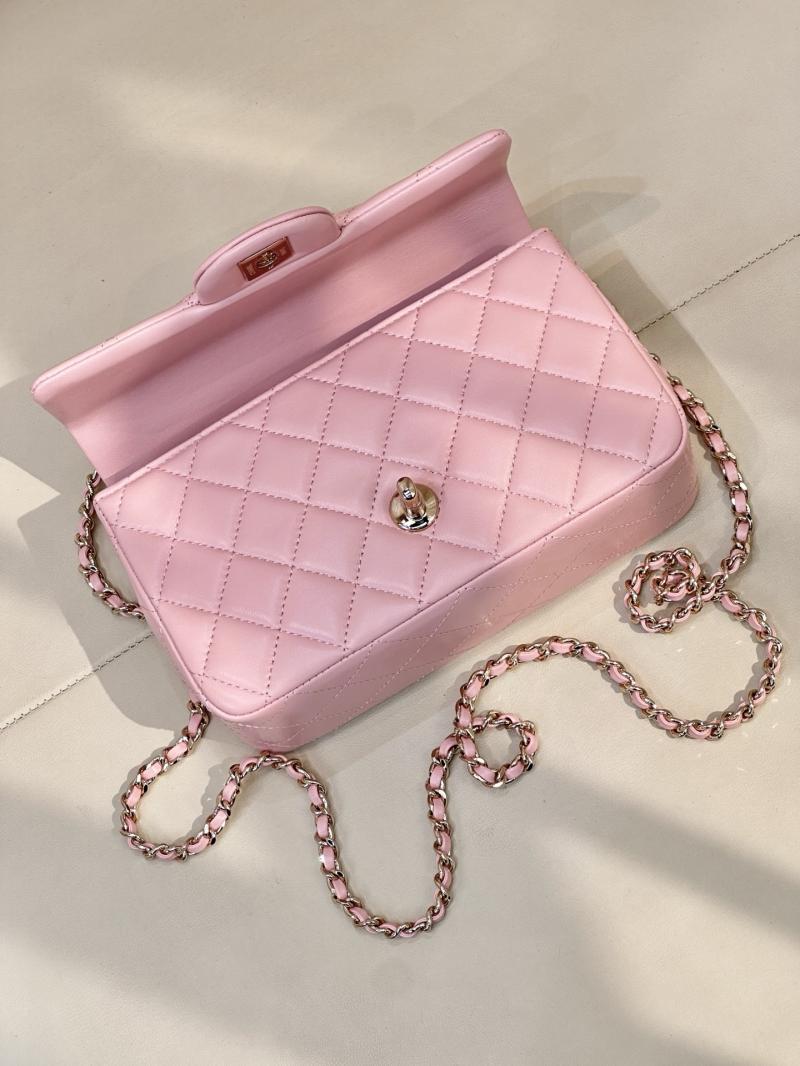 Chanel Mini Classic Handbag Pink AS2431