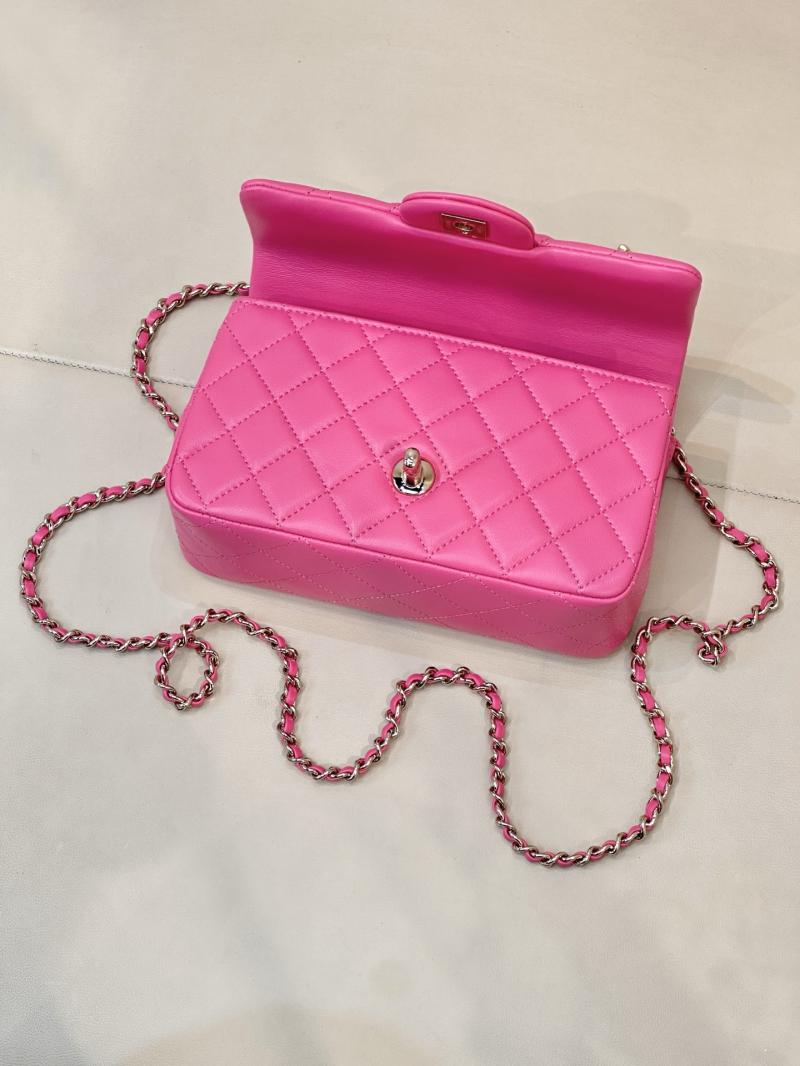 Chanel Mini Classic Handbag Rose AS2431