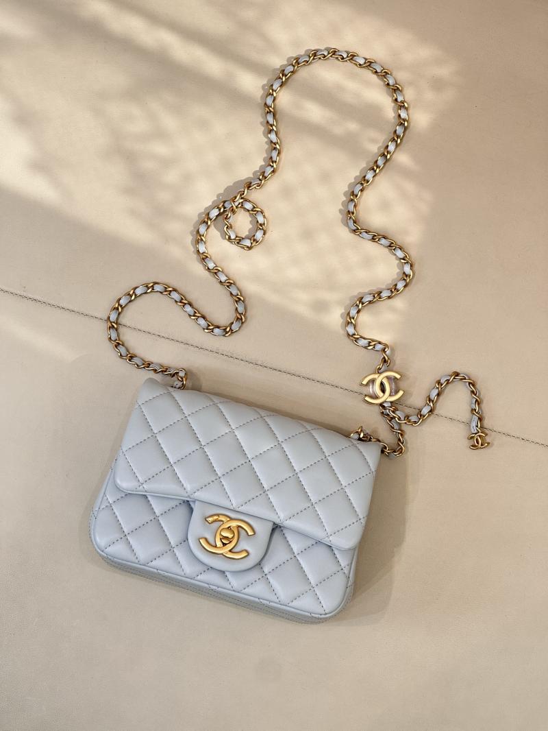 Chanel Mini Flap Bag Light Blue AS5758