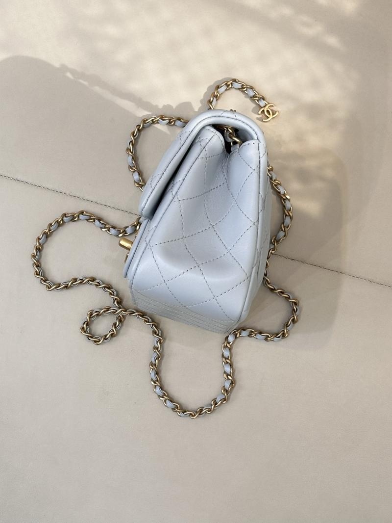 Chanel Mini Flap Bag Light Blue AS5758