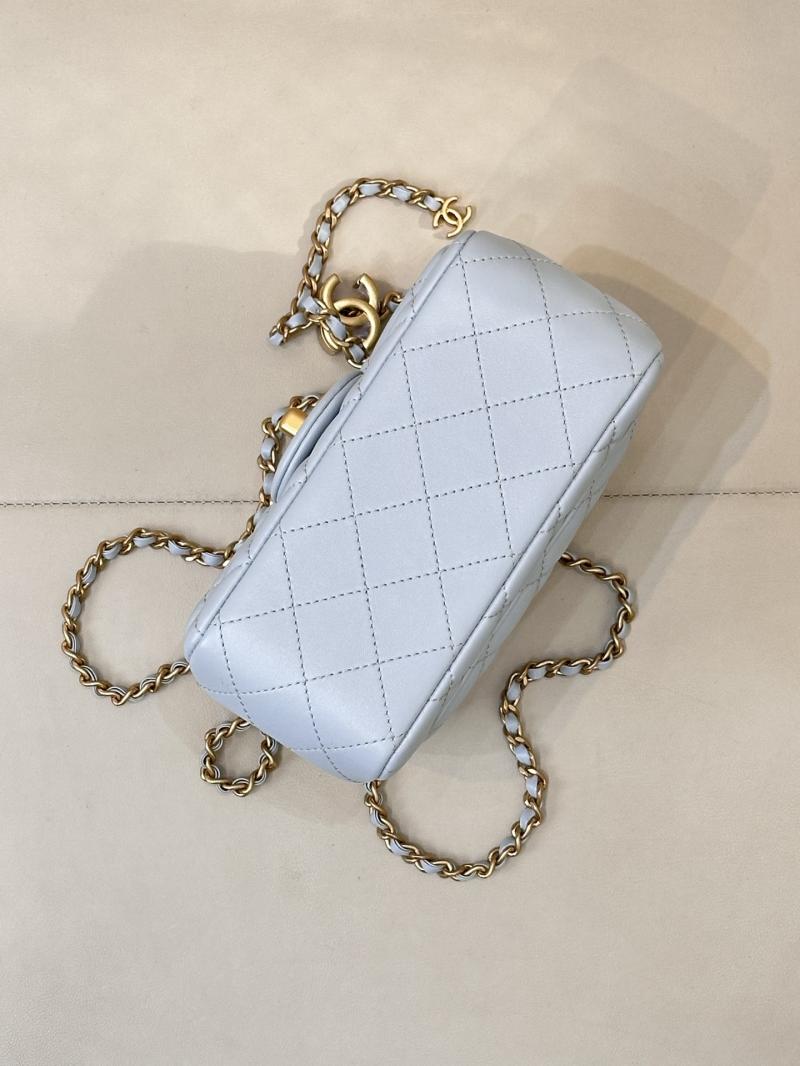 Chanel Mini Flap Bag Light Blue AS5758