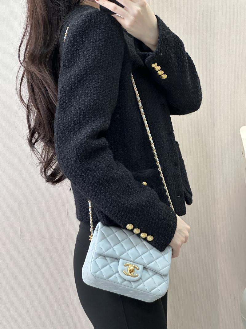 Chanel Mini Flap Bag Light Blue AS5758