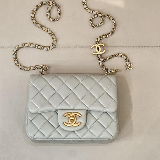 Chanel Mini Flap Bag Light Green AS5758