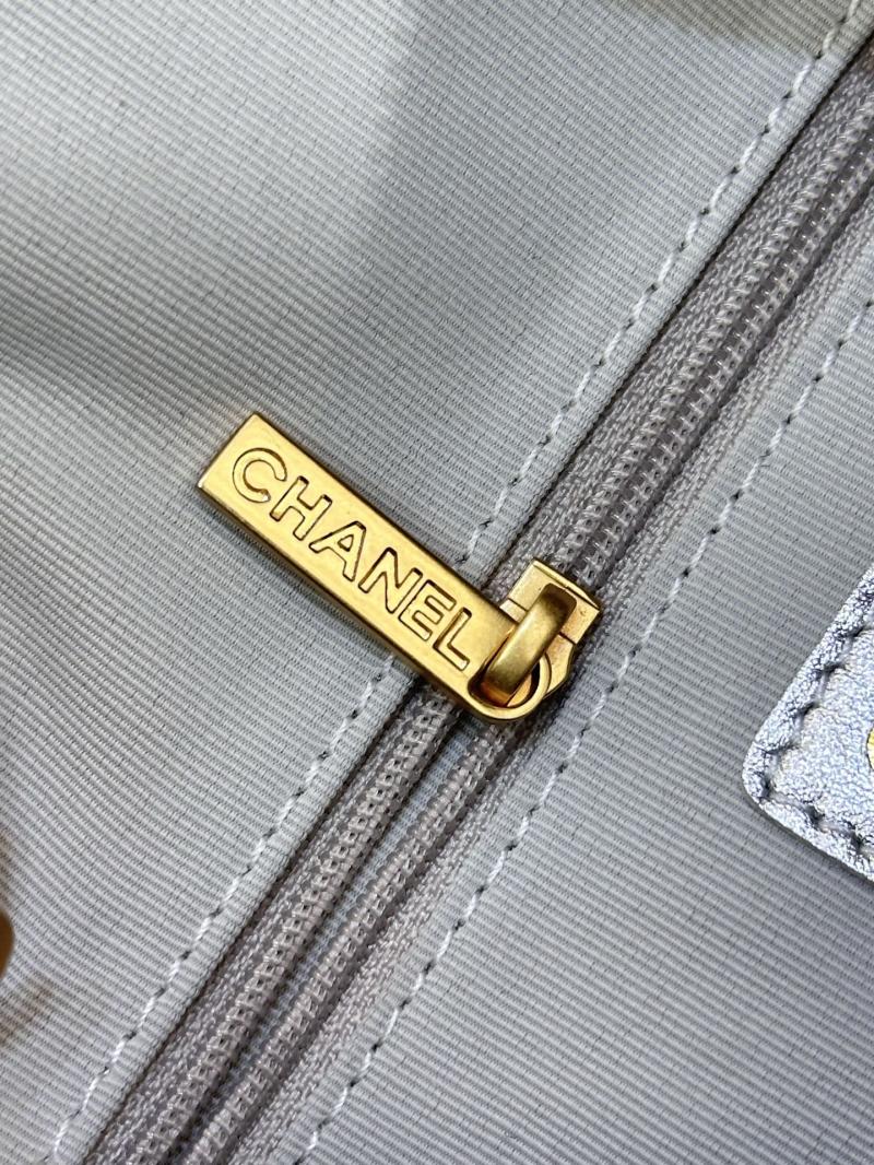 Chanel Small Bowling Bag Silver AS5792