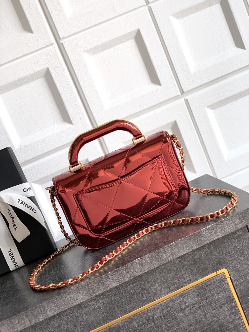 Chanel Small Clutch with Chain Burgundy AP4892