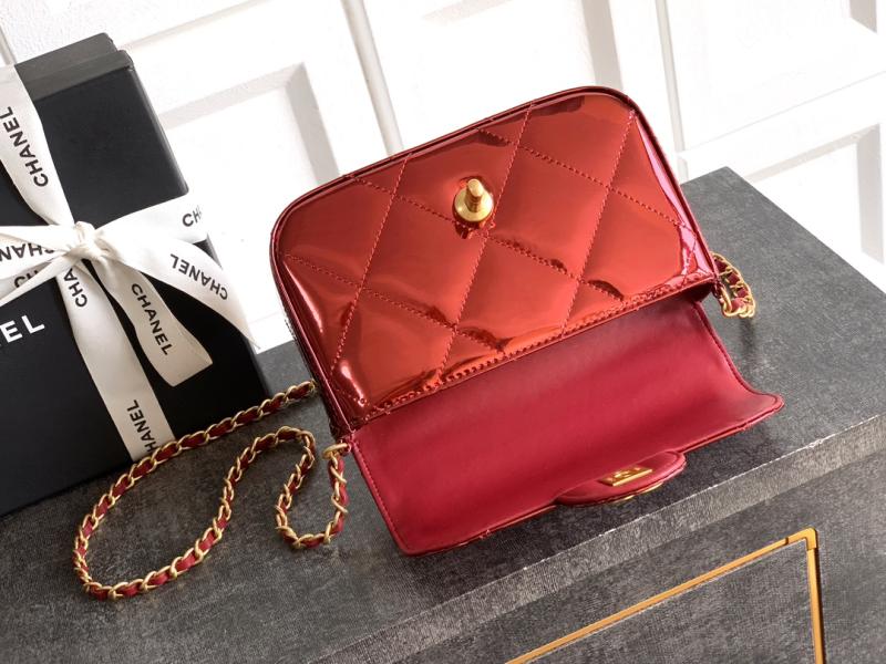 Chanel Small Clutch with Chain Burgundy AP4892