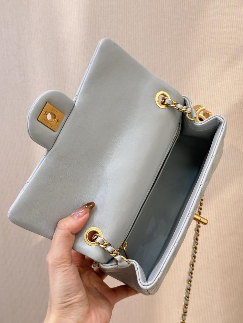 Chanel Small Flap Bag Light Blue AS5759